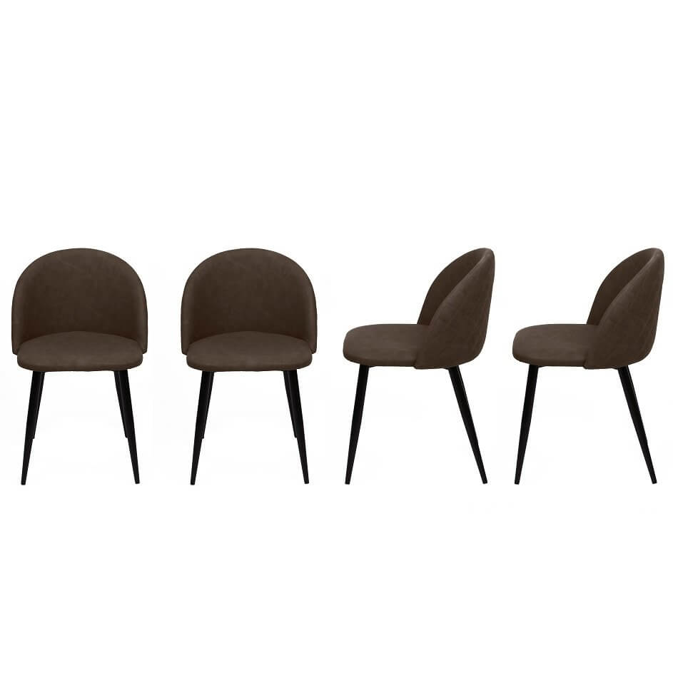  Chaise design scandinave Flore (Lot de 4 chaises)