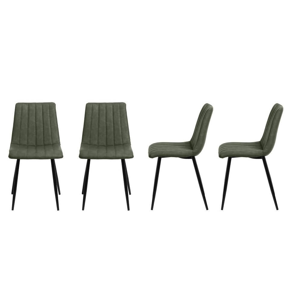 Chaise design scandinave Louvres (Lot de 4 chaises)