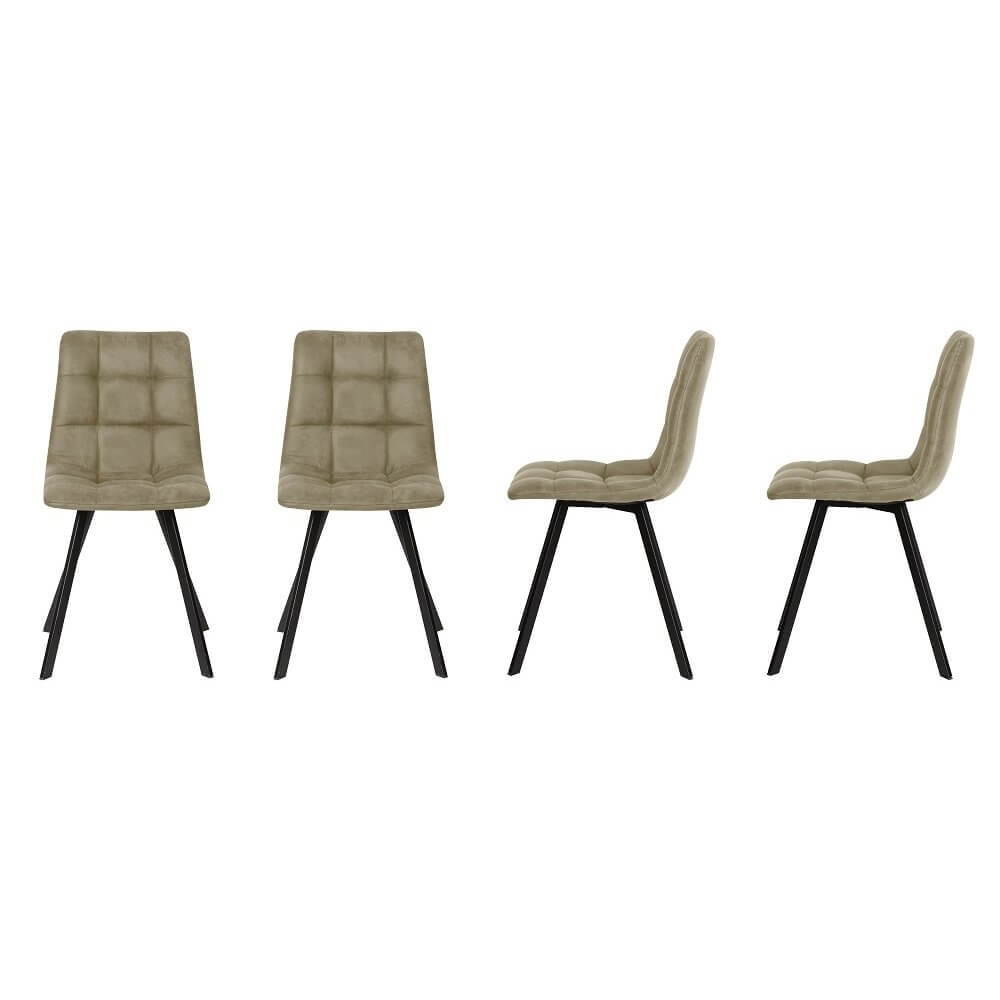  Chaise design vintage Tuileries (Lot de 4 chaises)